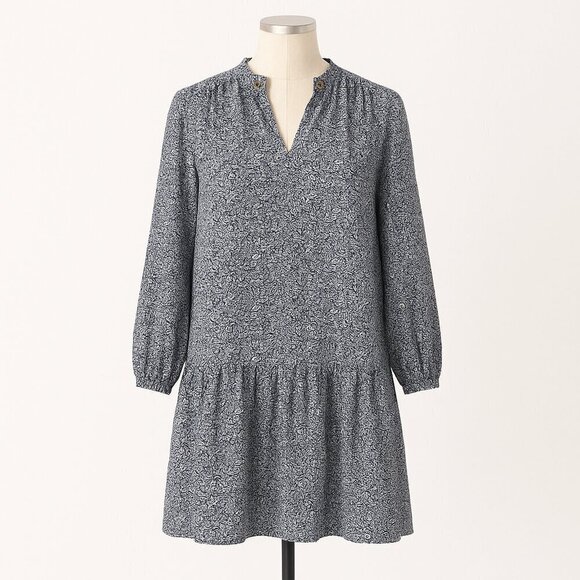 Scotch & Soda Dresses & Skirts - SCOTCH & SODA Puffed Sleeve Navy/White Dress - Size M